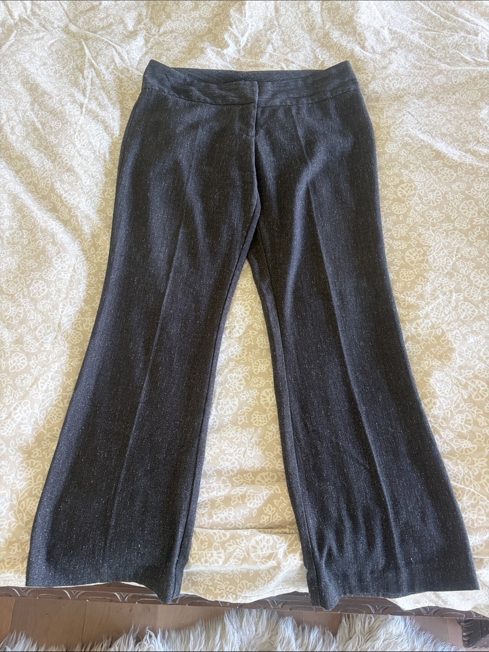 Kenneth Cole Dark Brown Tweed Pants